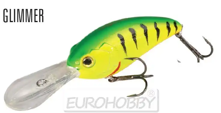 Top Prodej MIKADO WOBLER FISH HUNTER - GLIMMER 8 CM 8,0 PH Plovoucí / Slow