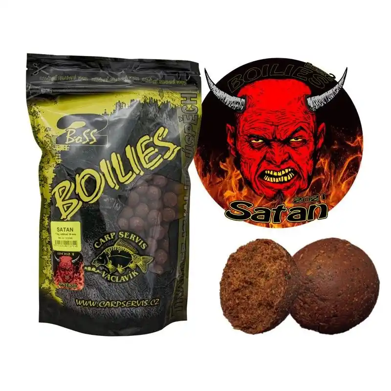 Carp servis Václavík BOILIES BOSS2 - SATAN 1kg/25mm Omezená Nabídka