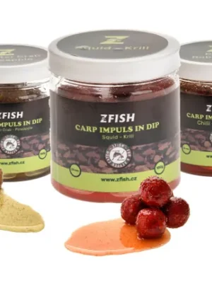 Značkový ZFISH ZFISH Boilie in Dip Carp Impuls 20mm/150g Squid-Krill