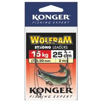 KONGER Wolframova lanka 15kg 25cm 2ks Originální