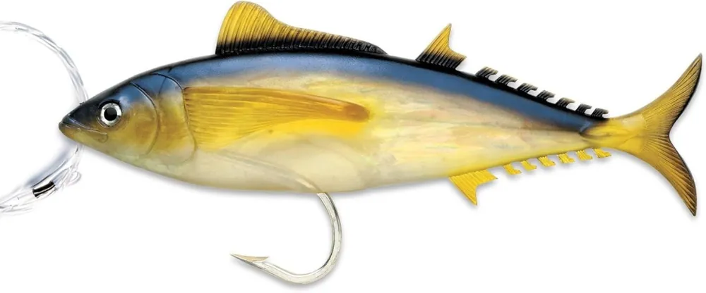 Williamson- Live Little Tunny 11- Rigged Fishing Lures (Yellow Fin, Size-11) RGD11 Horká Nabídka