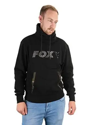 Akční Nabídka FOX Mikina černá s kapucí L CFX075