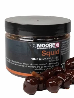CCMOORE Glugged Hookbaits Wafters - Squid 10x14mm Výprodej