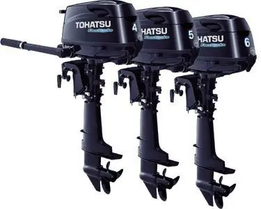 Koupit Online TOHATSU lodní motor Tohatsu 5Hp s přídavnou nádrží (krátká noha)