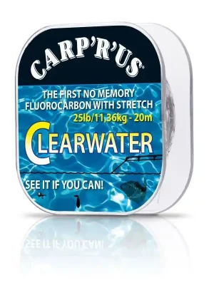 Výhodná Nabídka Carp´R´Us Clearwater fluorocarbon 25lb/11,36kg - 20m CRU300225