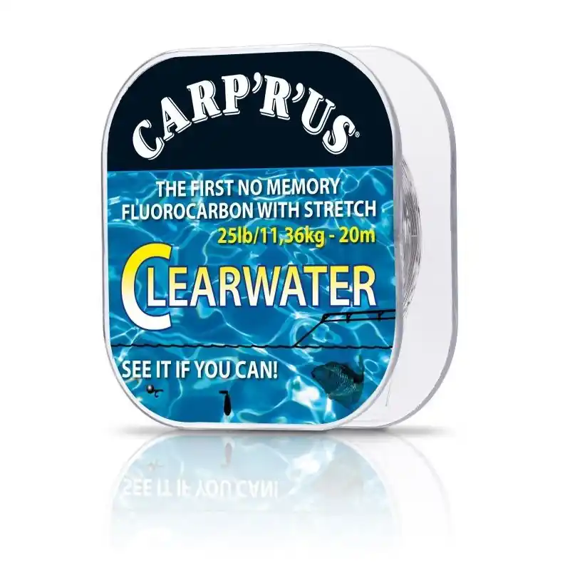 Výhodná Nabídka Carp´R´Us Clearwater fluorocarbon 25lb/11,36kg - 20m CRU300225