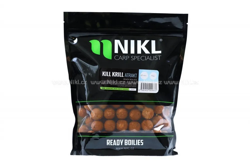 Nikl Hotové boilies Kill Krill Attractive Devill Krill 24mm 1kg Tovární Cena