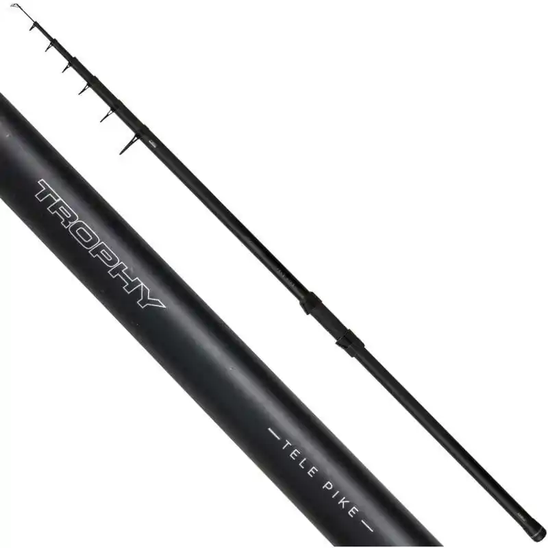 Vysoce Kvalitní Zebco Rybářský prut Trophy Tele Pike 6,50m 10-150gr 15560650