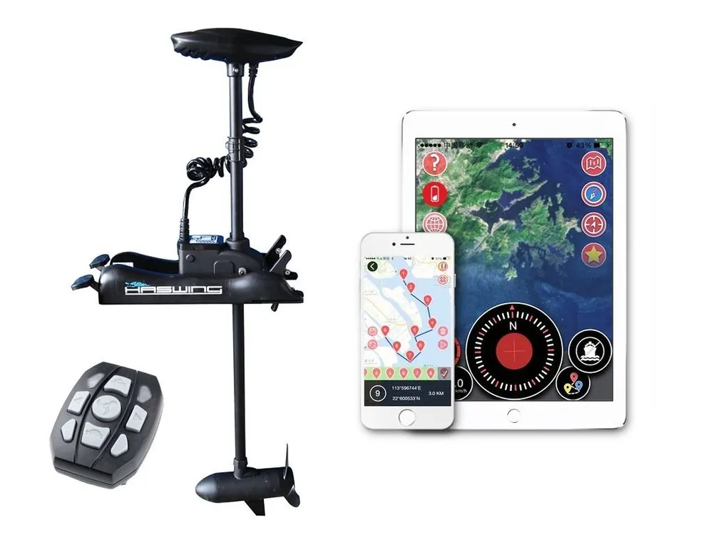 Hit Sezóny HASWING elektromotor Haswing 55LB na dálkové ovládání s GPS 12V