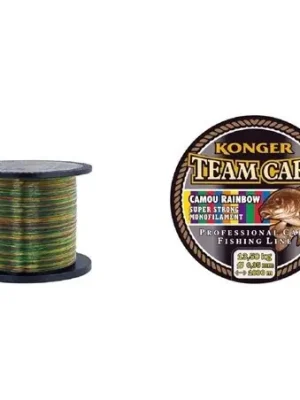 Sezónní Sleva KONGER vlasec Team Carp camou rainbow 600m 0,28mm 10kg