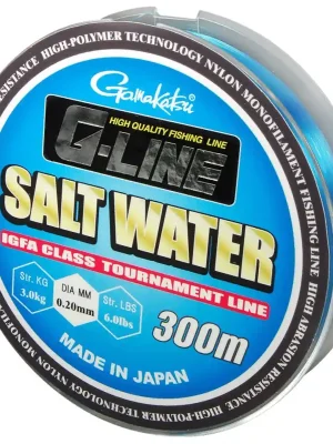 Nejprodávanější GAMAKATSU g-line salt water modrý 300m 0,28mm 6kg