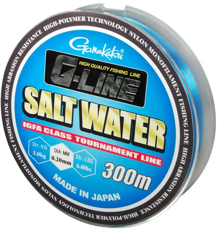 Nejprodávanější GAMAKATSU g-line salt water modrý 300m 0,28mm 6kg