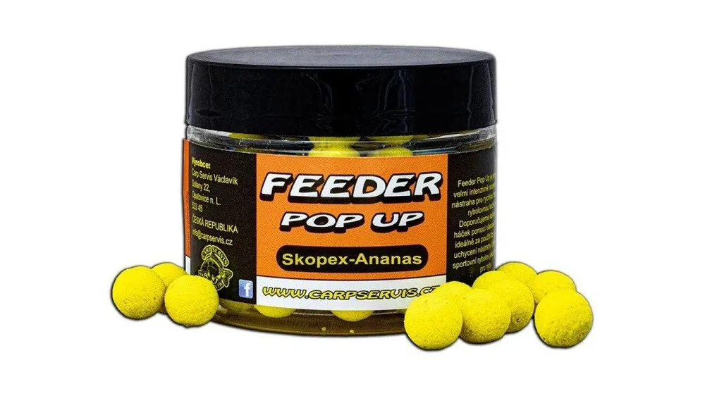Carp servis Václavík feeder pop up 9mm 30g Scopex-Ananas Nakupujte Hned