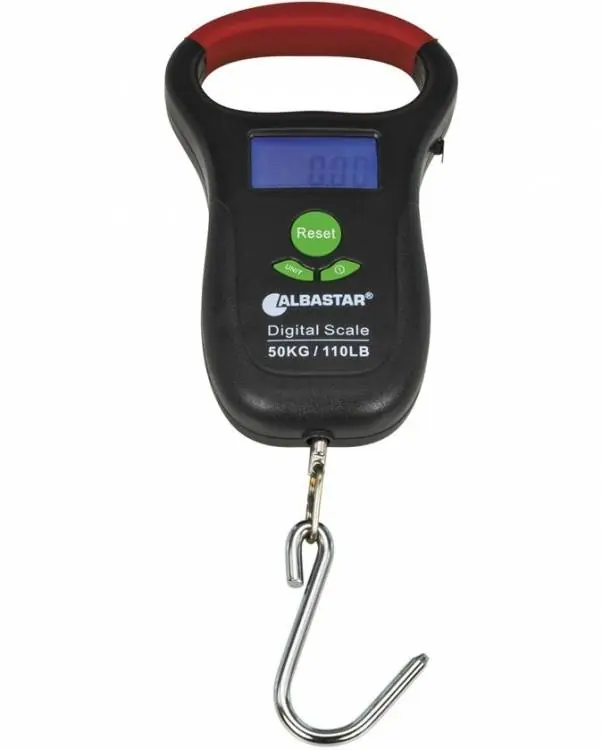 ALBASTAR 8332050 Digitální rybářská váha do 50 kg s metrem Horká Nabídka