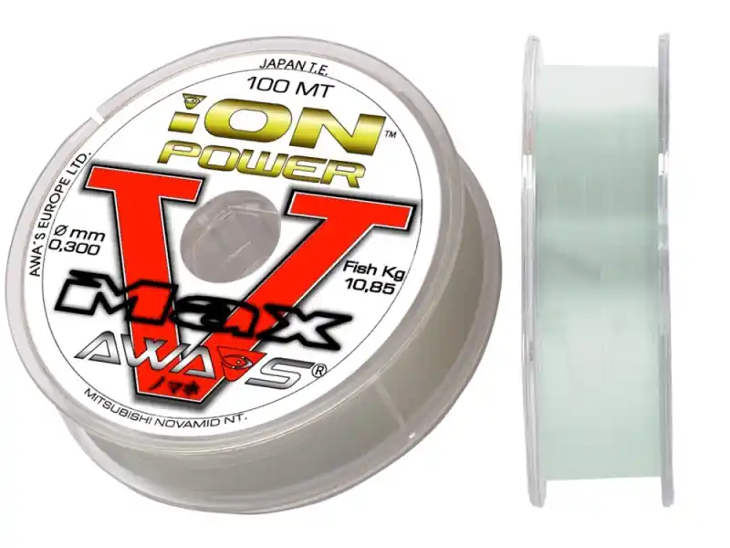 Časově Omezené AWA-SHIMA Vlasec ION POWER V-MAX Line 100 m 0.16 mm / 3.45 kg