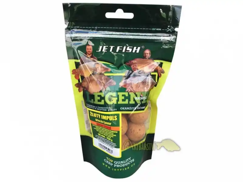 Jen Po Omezenou Doba JET FISH Boilies Extra Tvrdé Legend Range ŽLUTÝ IMPULS OŘECH JAVOR 250 g 24 mm (Není skladem)
