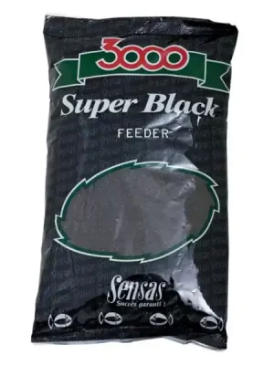 Akce SENSAS Krmítková Směs 3000 Super Black 1 kg čokoláda konopí