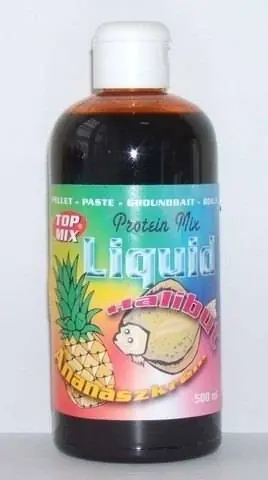 Akce TOP MIX Halibut olej Protein Liquid 500 ml Ananas