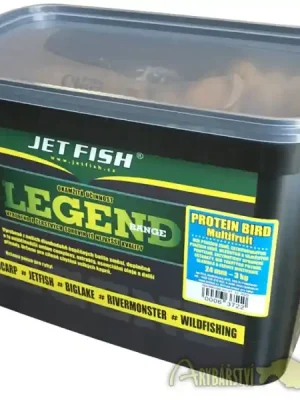 Jen Po Omezenou Doba JET FISH Legend Range Boilie Protein Bird Multifruit 3 kg 24 mm
