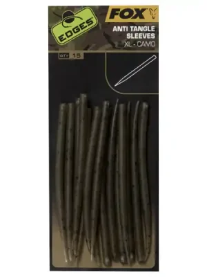Zlevněný FOX Převlek na obratlík Edges Camo XL Anti Tangle Sleeves 15 ks