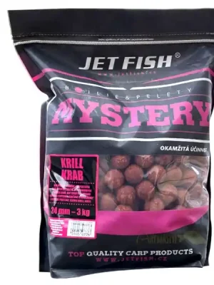 Horká Nabídka JET FISH Mystery Boilie Krill Krab 3 kg 20 mm