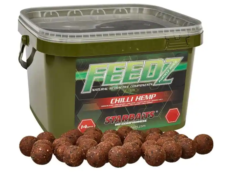 Cenově Výhodný STARBAITS Boilie FEEDZ Chilli Hemp 1.8 kg 14 mm