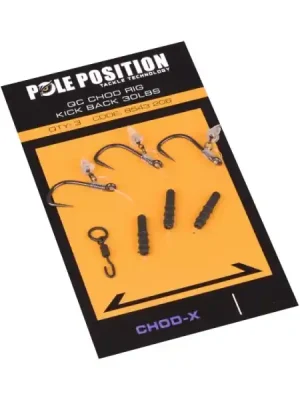 POLE POSITION Boilie návazec QC Chod-X Rig 30 Lb 4 cm 3 ks 4 Víkendová Akce