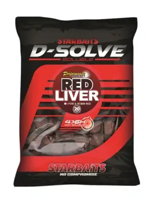 STARBAITS Rozpustné boilie D-Solve Boilies Red Liver 2.5kg 20mm 20 mm Přímo Od Výrobce