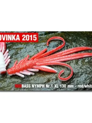 Hit Sezóny Nymfa Redbass Nr. 1 XL 130 mm Red/White