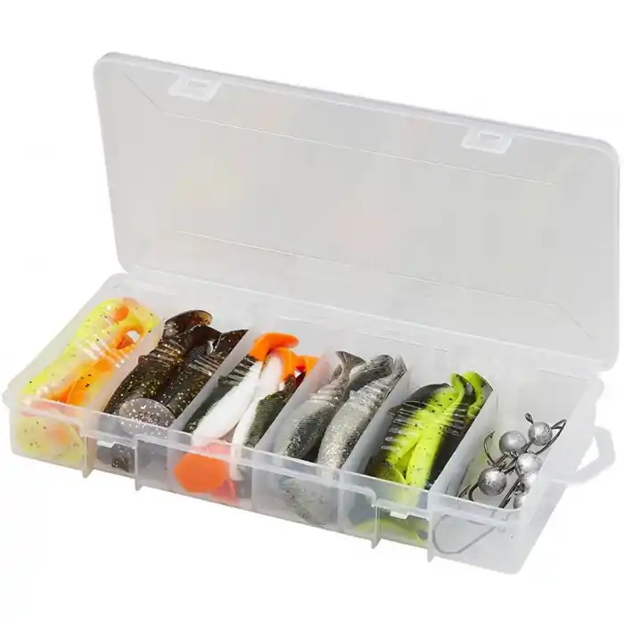 Akce Sada Savage Gear Cannibal Shad Kit 6,8cm & 8cm Mix Barev 36ks