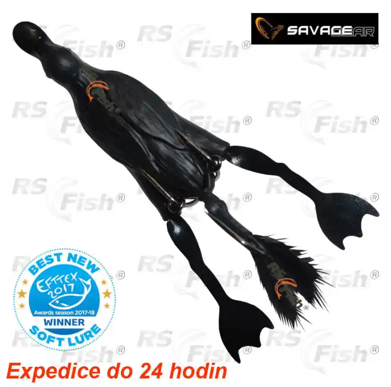 Savage Gear 3D Hollow Duckling Weedless S - barva Black Vysoce Kvalitní