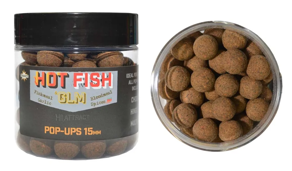 Boilies Dynamite Baits Pop-Ups Hot Fish & GLM Nejlepší Volba