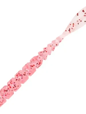 Výprodej Mustad AJI Worm - Fla - Fla - barva Clear Red Glitter (MAJI-FLA-2-3)