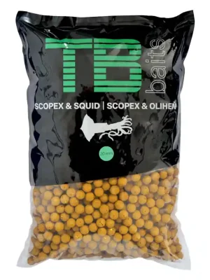 Autentický Boilies TB Baits 10 kg - Scopex / Squid Ø 20 mm