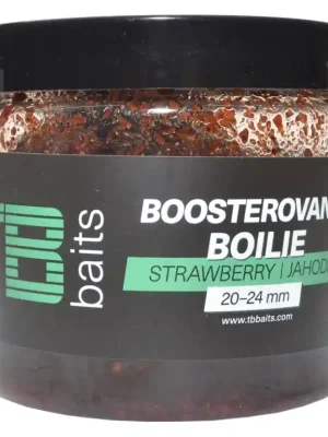 Víkendová Akce Boilies TB Baits boosterované - Strawberry - Ø 20 - 24 mm
