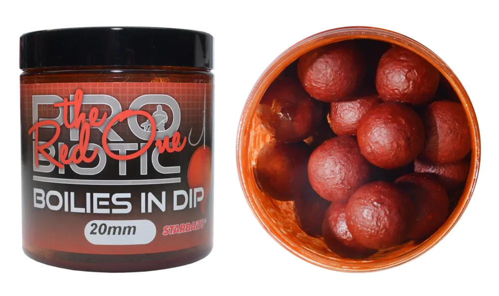 Originální Boilies Starbaits Probiotic v dipu - Red One