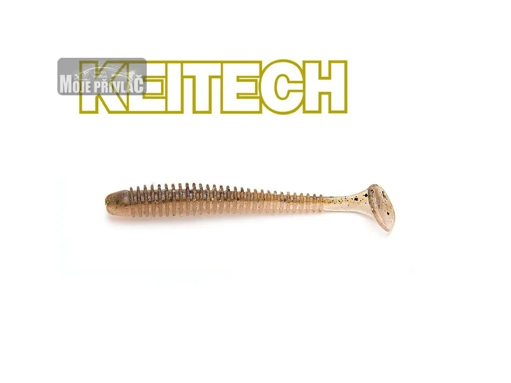 Gumová Nástraha Keitech Swing Impact 4", 10cm Blue Back Cinnamon (8ks) Nejprodávanější