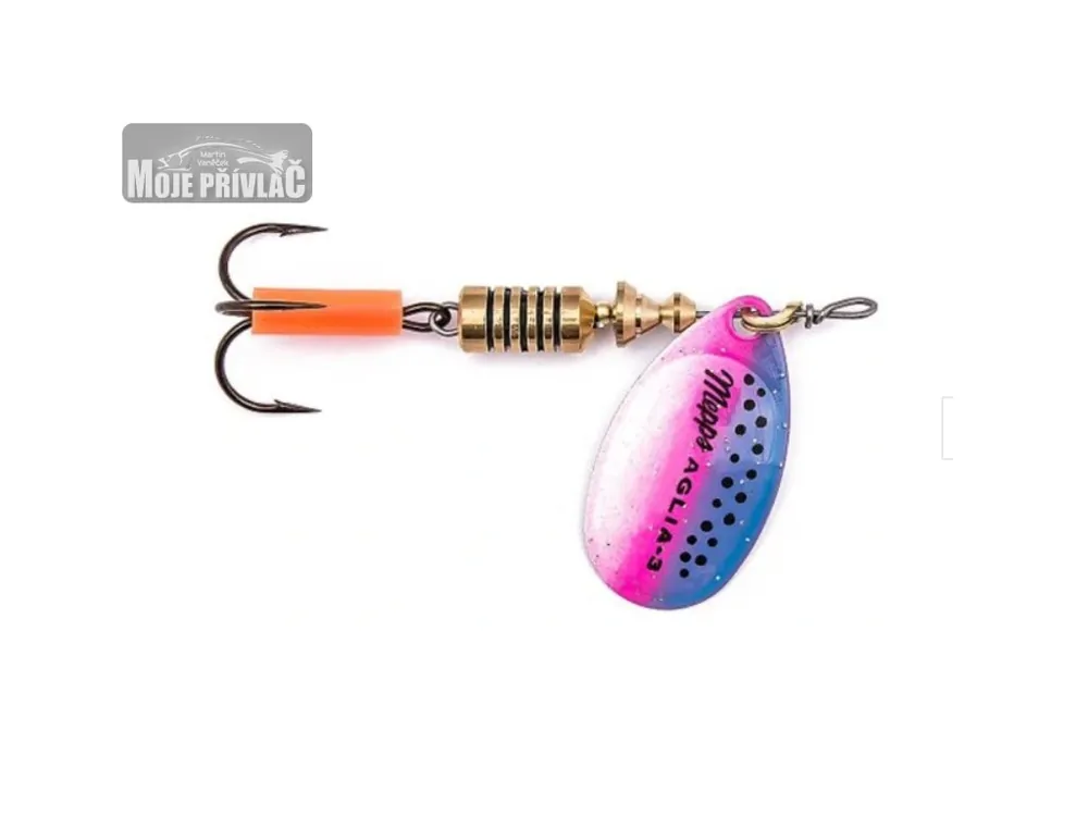 Cenový Hit Rotační třpytka Mepps Aglia Micropigments Vel.5 13g Rainbo Trout