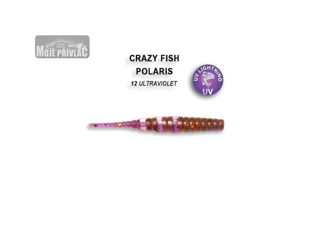Gumová nástraha Crazy Fish Polaris 4,5cm 12 Ultraviolet (8ks) Pouze Dnes
