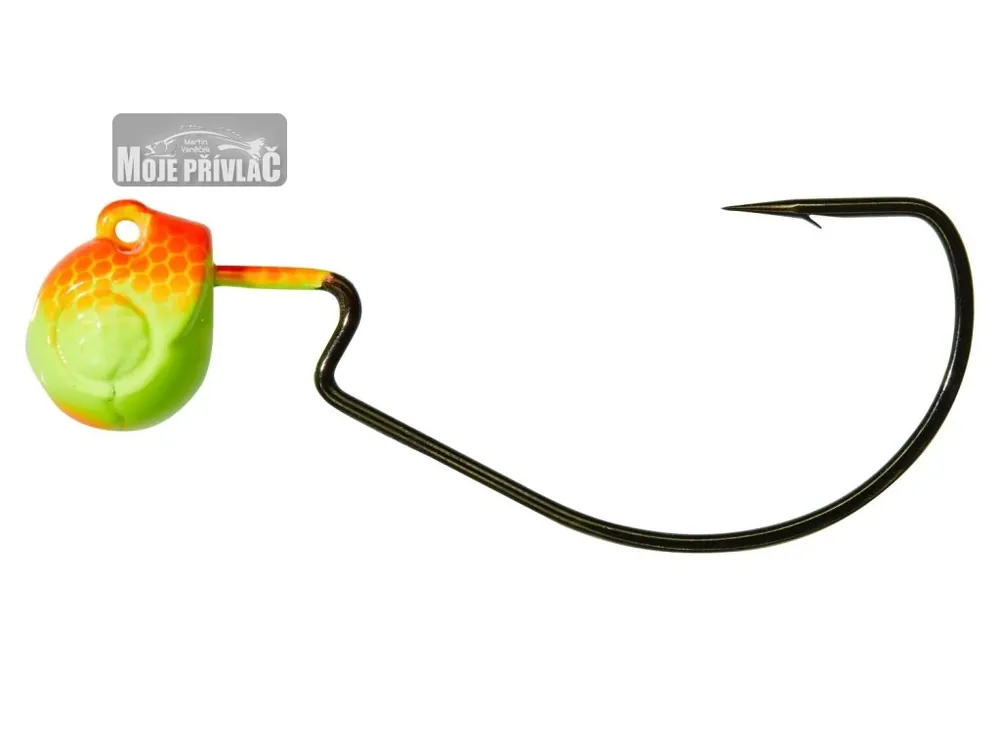 Časově Omezené Jigová Hlavička Gunki G’ TEX, Orange/Fluo Yellow 5/0 21g 3ks