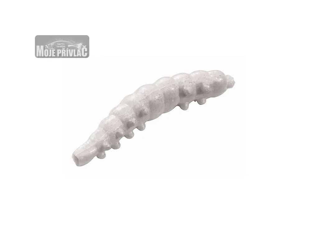 Hit Sezóny Gumová nástraha Berkley PowerBait Honey Worm Garlic 2.5cm, 55ks White