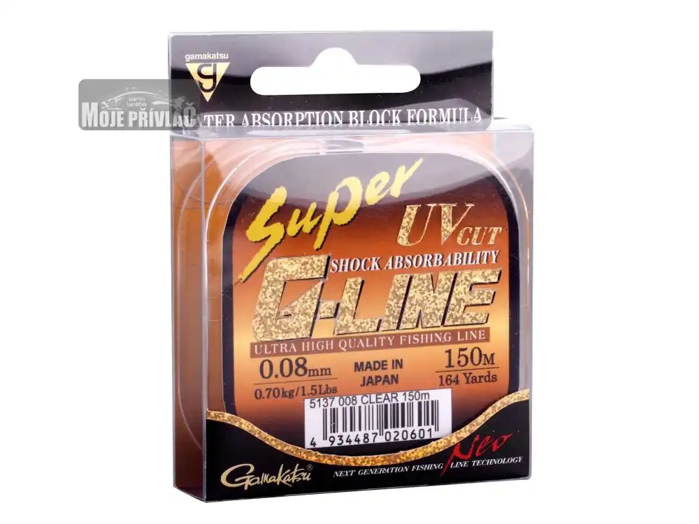Omezená Nabídka Vlasec prpřívlač Gamakatsu-SprSuper G-Line NeClear 0,22mm, 4,5kg 150m