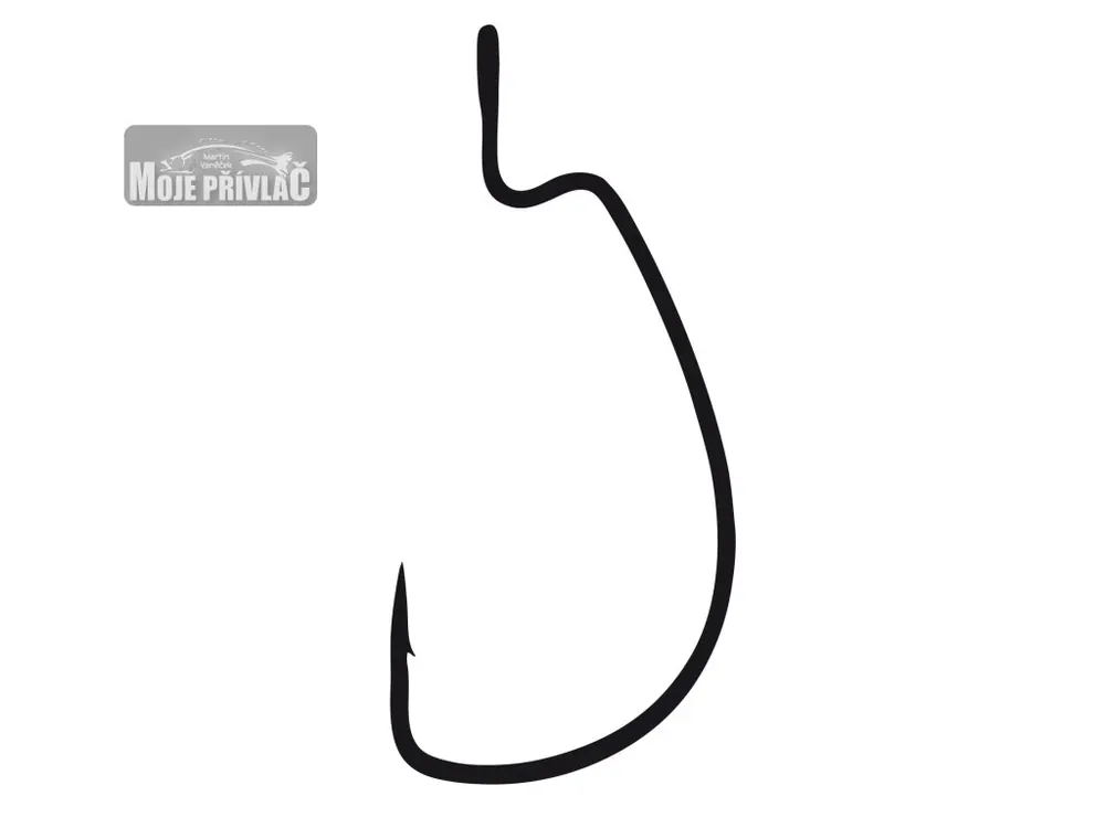 Cenový Hit Offsetový háček Gamakatsu-Spro Worm 330 NS Black Vel.4 (6ks)
