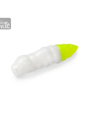 Poslední Šance Gumová nástraha FishUp Pupa 1,2" 3,2cm White/Hot Chartreuse SÝR (10ks)