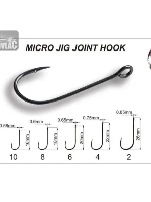 Háček Crazy Fish Micro Jig Joint Hook Vel.2 (10ks) Výhodná Nabídka