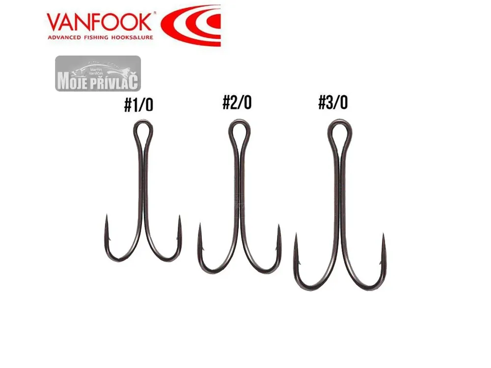 Dvojháček Vanfook Premier Double Long shank DW-20B Vel.1/0 (8ks) Horká Nabídka