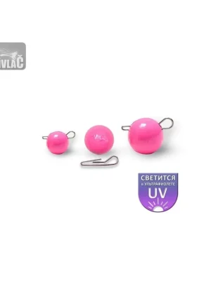 Bezpečná Platba Olověná zátěž Dnipro Lead Classic Čeburaška Pink Luminescent 26g (1ks)