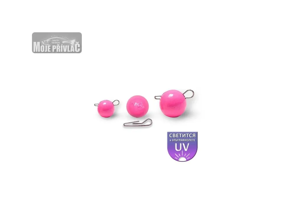 Bezpečná Platba Olověná zátěž Dnipro Lead Classic Čeburaška Pink Luminescent 26g (1ks)