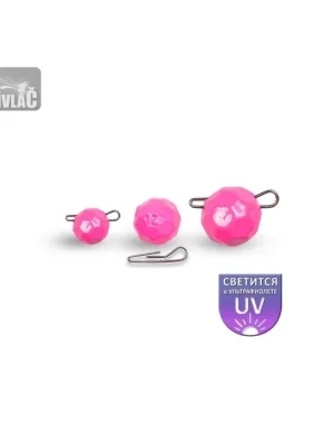 Nová Kolekce Olověná zátěž Dnipro Lead Fishball Pink Luminescent 25g (1ks)