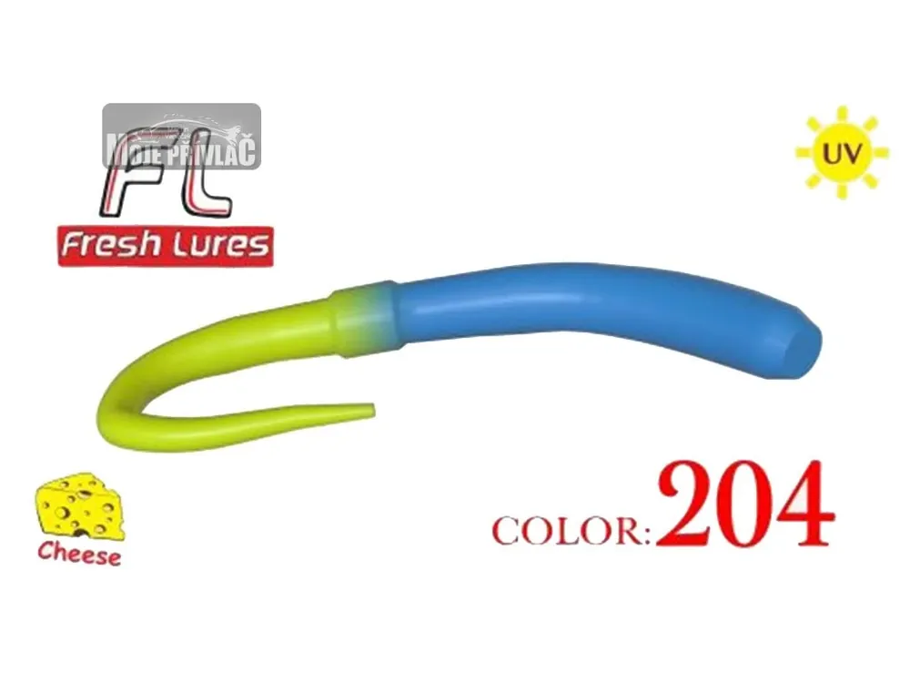 Expresní Doručení Gumová nástraha Fresh Lures FlipWorm 3.1" #204 UV (10ks)